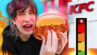 Eating the SPICIEST FAST FOOD items