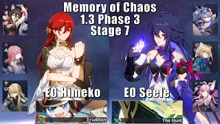 E0 Himeko & E0 Seele | 1.3 Memory of Chaos 7 3 Stars | Honkai: Star Rail