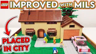 LEGO Simpsons House IMPROVED with MILS & Placed in the City