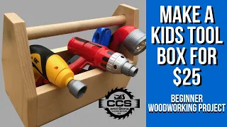 Make a Kids Tool Box for $25 - Beginner Woodworking Project