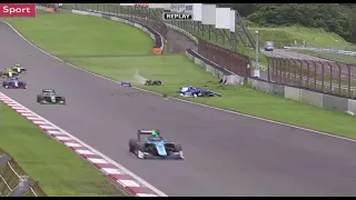 Nayoki Yamamoto and Sacha Fenestraz crash Super Formula 2022