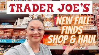 TRADER JOE'S FALL SHOP WITH ME & HAUL | FUN SEASONAL FINDS & SNACKS | FAMILY GROCERY HAUL 🍁🎃🍂