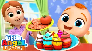 Yum, Yum, Cookies and Vegetables | Fun Sing Along Songs by Little Angel Playtime