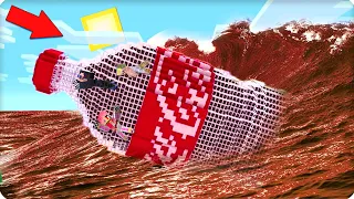 🌊Мы пережили Цунами из Кока Колы в Майнкрафт! Шеди Нуб Девушка Minecraft выживание Coca Cola