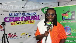 Kiprich representing for YardflowTV at the recent atlanta Caribbean carnival 2024
