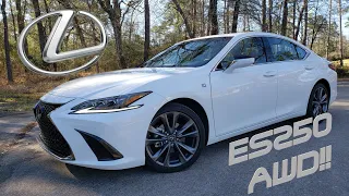 2021 Lexus ES250 AWD F-Sport Review || The $52K Executive Sedan With A New 4-Cylinder Heart!