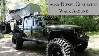 Epic 2021 Diesel Jeep Gladiator Walk Around! This thing is a BEAST!