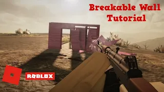 How to make a wall that breaks when shot or takes damage | Roblox Studio Tutorial