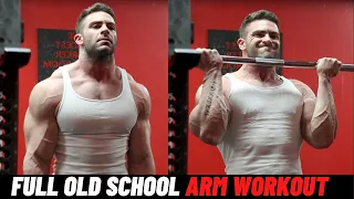 Old School Arm Workout - Build Massive Biceps and Triceps!