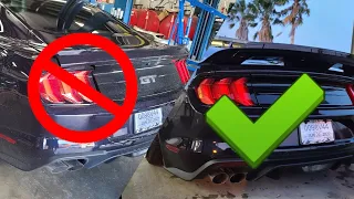 GT500 spoiler install| 2015-2022 Mustang|with gurney flap