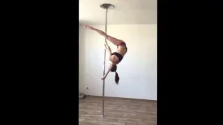 Pole Dancing *Swing to Step-up to Russian Split on Pole