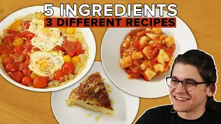I Made 3 Meals With Only 5 Ingredients • Tasty