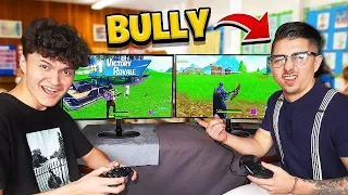 16 Year Old Little Brother DESTROYS School Bully in Fortnite 1v1