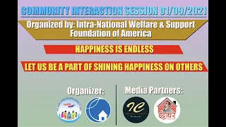 Intra National Welfare and Support Foundation of America, Community Leaders Discussion Session 2021