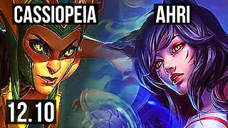 CASSIOPEIA vs AHRI (MID) | 2.2M mastery, 7/1/4, 1300+ games, Godlike | BR Master | 12.10