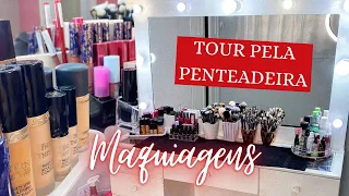 TOUR PELAS MINHAS MAQUIAGENS - MOSTREI TUDO