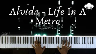 Alvida - Life In A Metro | Piano Cover | KK | Aakash Desai