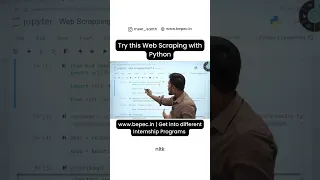 Try this Web Scraping using Python || DM to join our 12Months Internship Program with Job Simulation