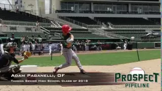 Adam Paganelli, OF, Tahoma Senior High School, Swing Mechanics at 200 FPS