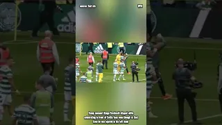 Funny moment Kyogo Furuhashi slipped while celebrating in front of Celtic fans.