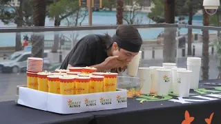 Matt Stonie becomes world popcorn eating champion at Las Vegas competition