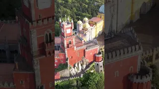 Дворец Пена с высоты птичьего полета #дворец пена #синтра #португалия