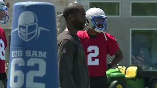 Quarterback Hendon Hooker practice video from Lions OTAs