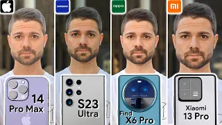 iPhone 14 Pro Max vs Samsung S23 Ultra vs OPPO Find X6 Pro vs Xiaomi 13 Pro Camera Test Comparison