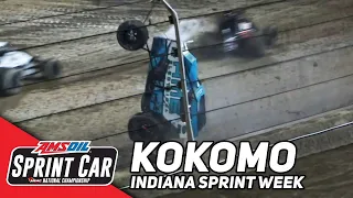 HIGHLIGHTS: USAC AMSOIL National Sprint Cars | Kokomo Speedway | Indiana Sprint Week | July 22, 2023