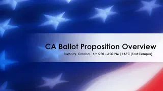 2018 California Ballot Initiatives