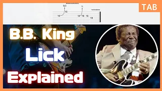 B.B. King Lick 10 From Blues Boys Tune Live At Montreux 1993 / Blues Guitar Lesson