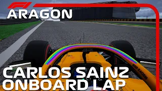 F1 2020 Motorland Aragon | Carlos Sainz Onboard | Assetto Corsa