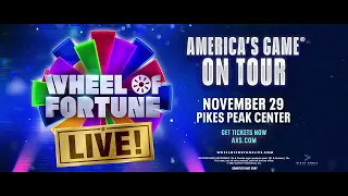 Wheel of Fortune LIVE! - Coming November 29!