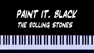 The Rolling Stones - Paint It, Black EASY Piano Tutorial