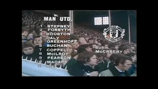 Leicester City v Manchester Utd F.A. Cup 5th Round 14-02-1976