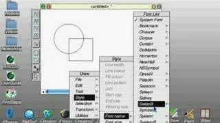 RISC OS, !Draw, menu, and file save test