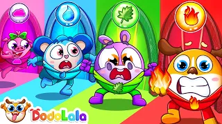 Four Elements Superhero Song 🍃🔥 Fire, Water, Air and Earth| Kid Learning Song With DodoLala - DooDoo