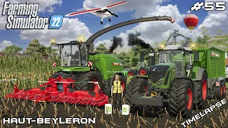 CORN SILAGE HARVEST with MrsTheCamPeR | Animals on Haut-Beyleron | Farming Simulator 22 | Episode 55