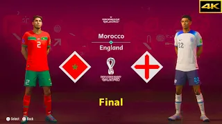 FIFA 23 | MOROCCO vs. ENGLAND | HAKIMI vs. BELLINGHAM | FIFA WORLD CUP FINAL | [4K]
