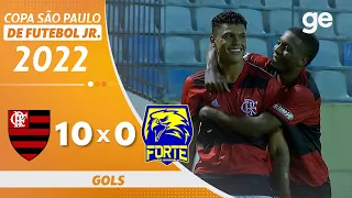 FLAMENGO 10 X 0 FORTE RIO BANANAL | GOLS | COPA SÃO PAULO DE FUTEBOL JR | ge.globo