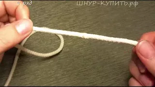 Как соединять хвостики полиэфирного шнура во время вязания