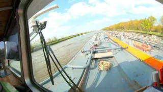 VR 360 Video! One of the best Relaxing Music! Around the World! Dutch Inland Shipping! Rhine Canal🇳🇱