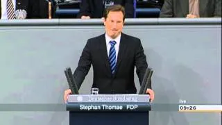 Stephan Thomae (FDP) zur 2./3. Beratung des Urheberrechtsgesetzes (Leistungsschutzrecht)