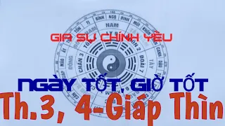 Tháng 3, 4 - Giáp Thìn: Làm nhà, Hôn nhân, Khai trương, Hội nghị, Đại hội cổ đông...