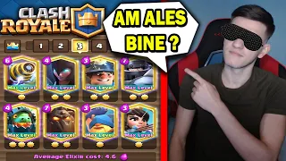 ALEG DECKURI CU OCHII INCHISI *am facut 19 wins* Clash Royale