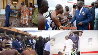 Arrival of Asantehene and Lady Julia at Kumasi International Airport