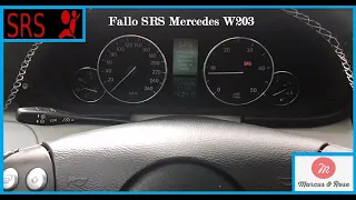 Como reparar la avería del  airbag srs #mercedes w203 esterilla asiento /srs airbag failure mercedes