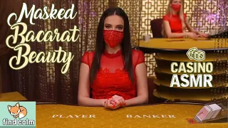 Unintentional ASMR Casino ♦️ Masked Baccarat Beauty (Soft & Quiet)