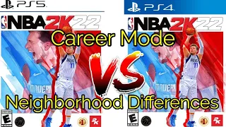 NBA2k22 PS4 vs PS5 Neighborhood Differences