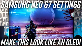 Samsung Odyssey Neo G7 43 Inch Monitor SDR Settings - Make This Look Like an OLED! (Non HDR Setting)